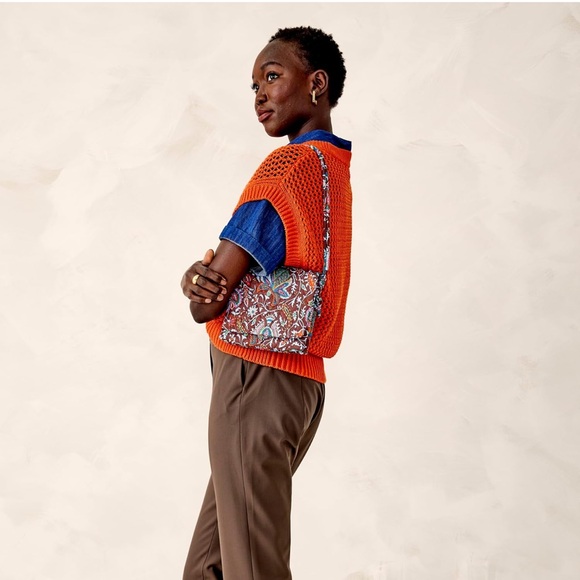 New Vera Bradley Floral Patterned Brown Crossbody Bag - Picture 7 of 8